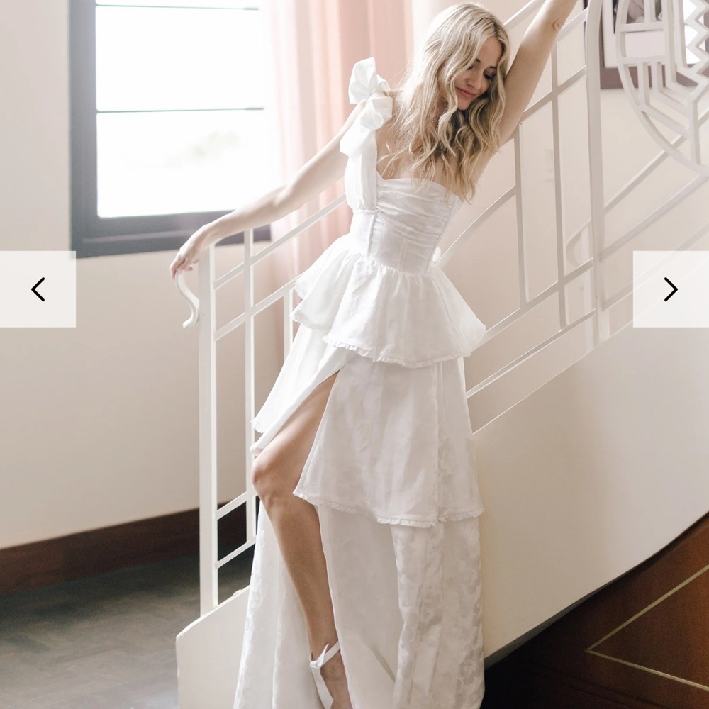 White maxi Dress VChapman The Grace Dress in Vanilla Macaron